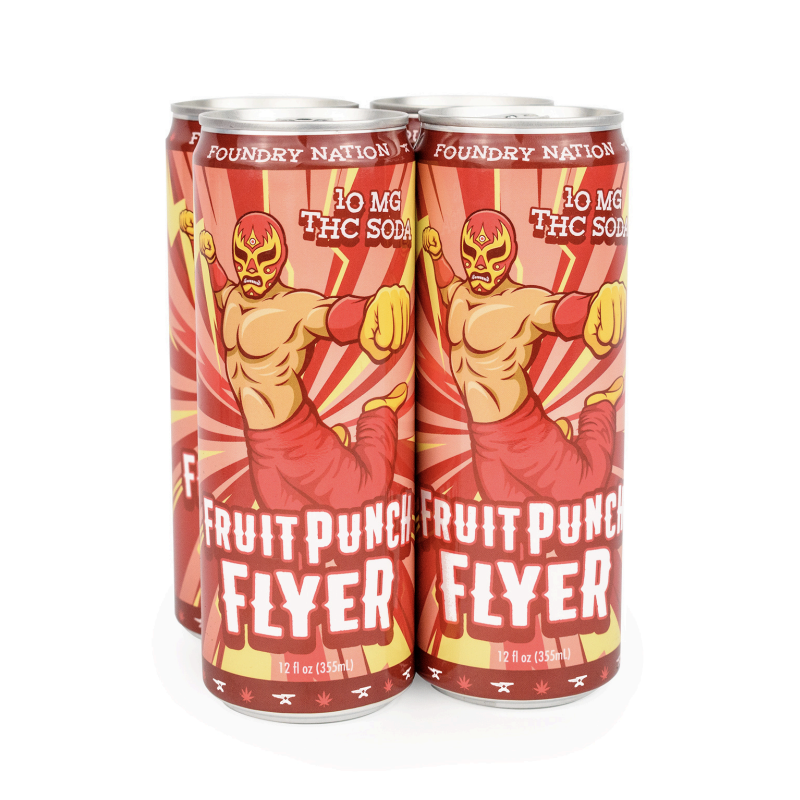 Foundry Nation Beverages 10mg THC Soda / Fruitpunch Flyer